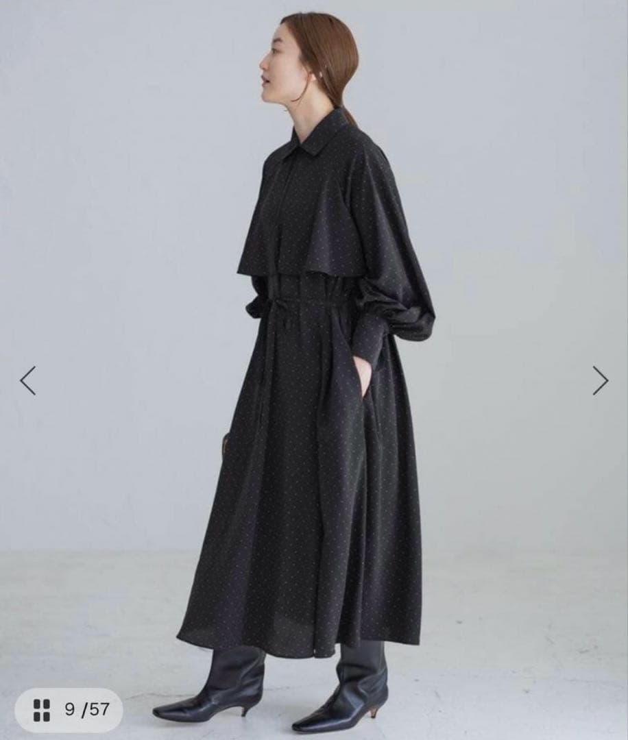 【本日まで】IENA ドットサッシュワンピース