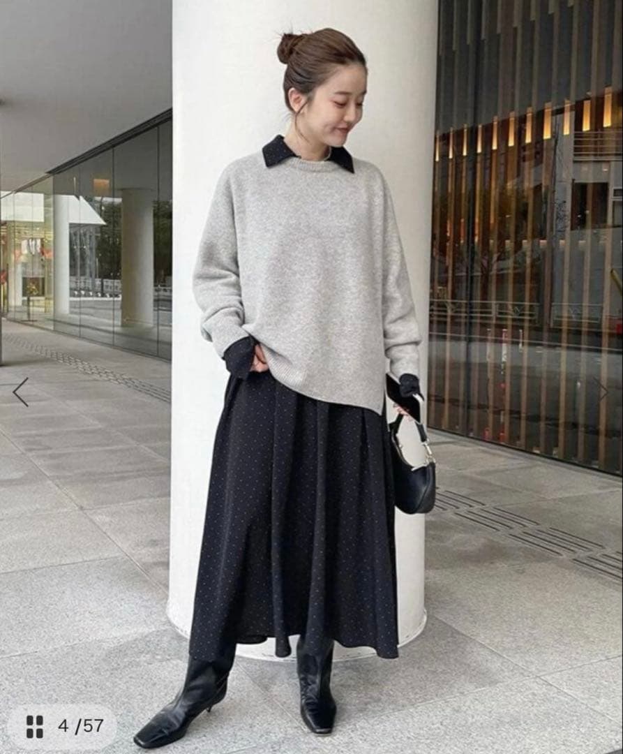 【本日まで】IENA ドットサッシュワンピース