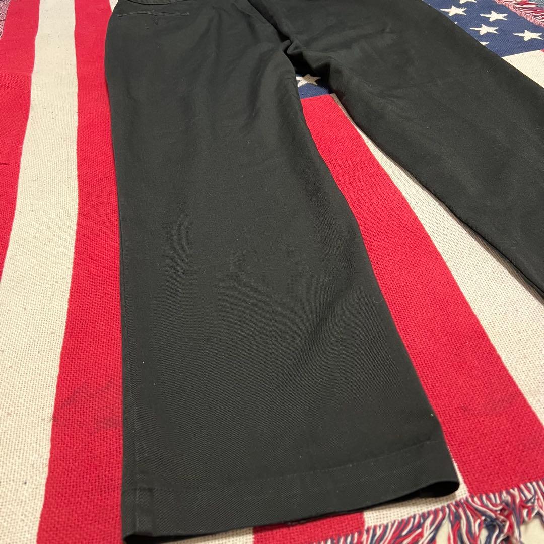 70s USA製 Dickies チビタグ ワークパンツ チノパン ブラック