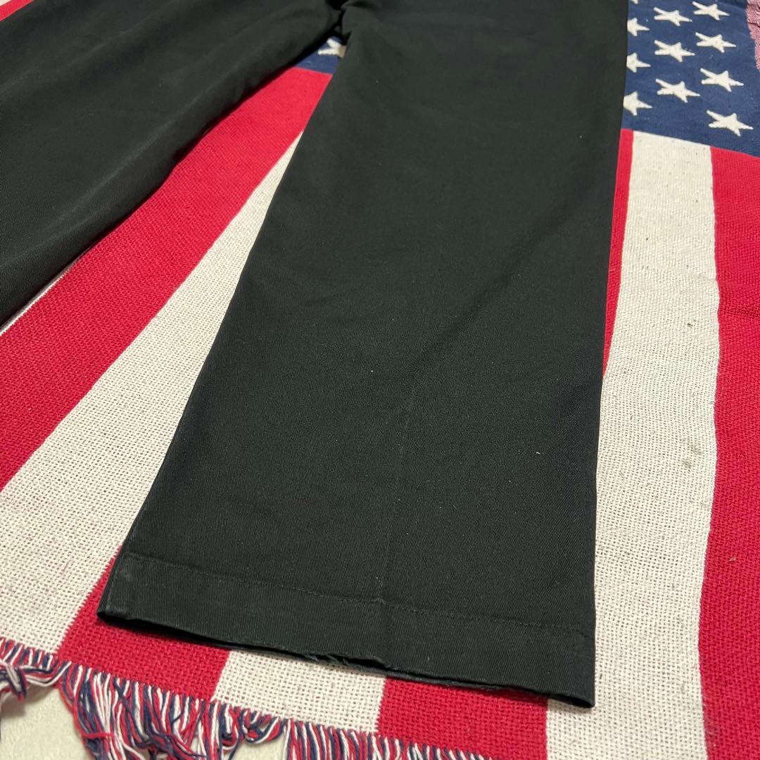 70s USA製 Dickies チビタグ ワークパンツ チノパン ブラック