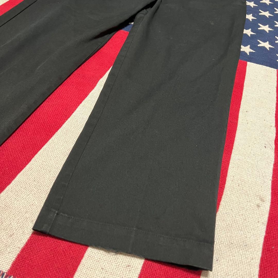 70s USA製 Dickies チビタグ ワークパンツ チノパン ブラック