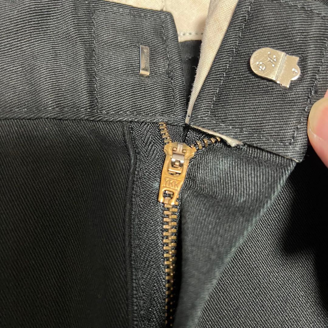 70s USA製 Dickies チビタグ ワークパンツ チノパン ブラック