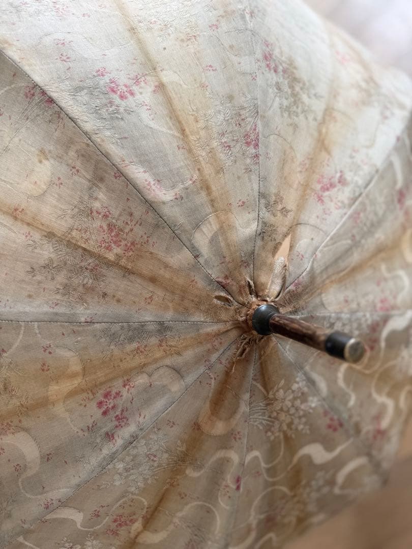 フランスアンティークヴィンテージ花柄日傘