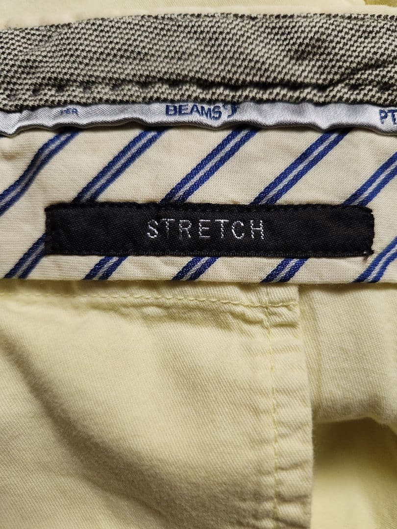 【新品】PT01　EVO　ビームスF別注　コットン　ストレッチ　黄　46　春夏