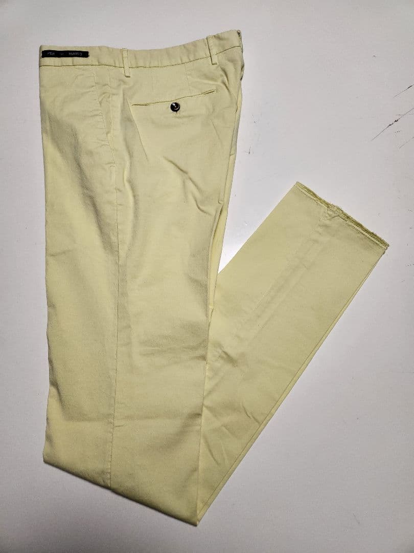 【新品】PT01　EVO　ビームスF別注　コットン　ストレッチ　黄　46　春夏