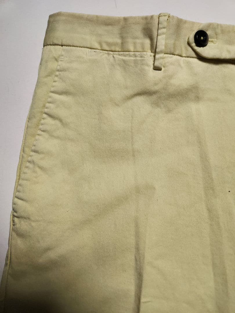 【新品】PT01　EVO　ビームスF別注　コットン　ストレッチ　黄　46　春夏