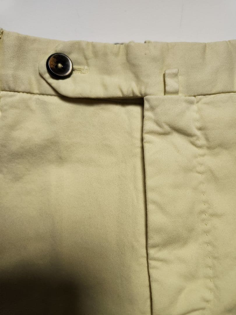 【新品】PT01　EVO　ビームスF別注　コットン　ストレッチ　黄　46　春夏