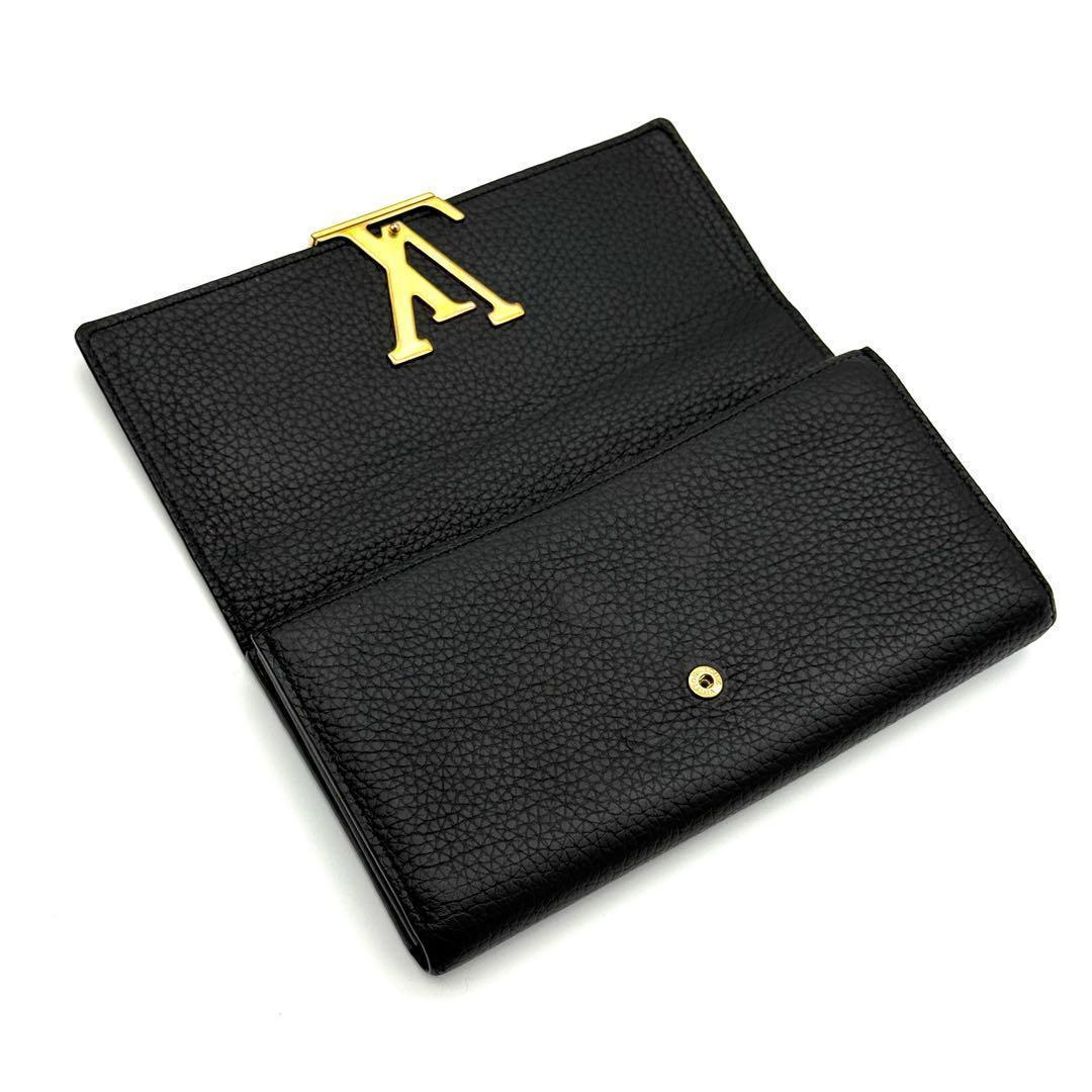 新品に近い✨ルイヴィトン カプシーヌ パイソン ブラック 本革　長財布 O40