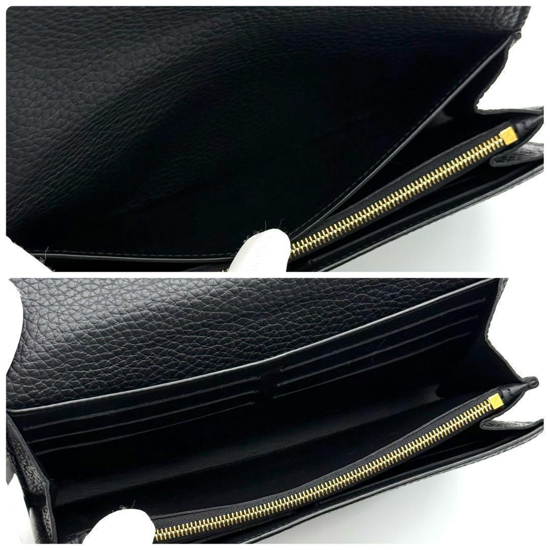 新品に近い✨ルイヴィトン カプシーヌ パイソン ブラック 本革　長財布 O40