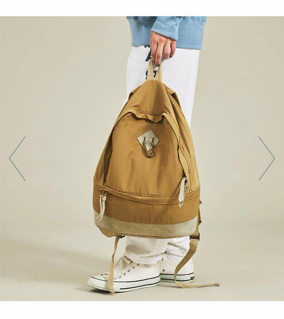 master&co. ベージュ ナイロン スエード リュック　バックパック