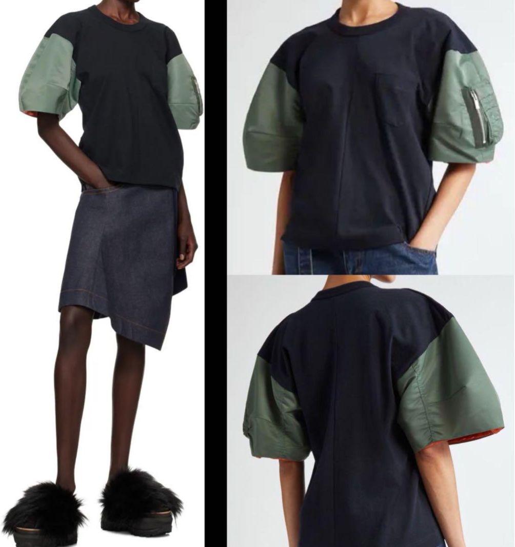 ビッケ SACAI Nylon Twill × CottonJersey