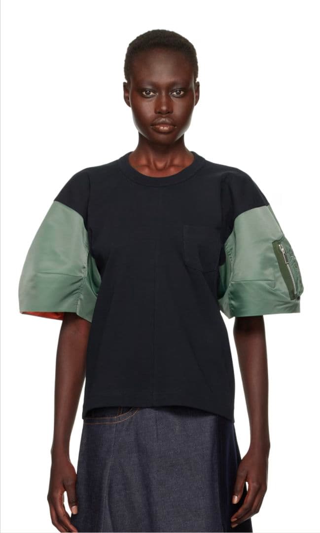 ビッケ SACAI Nylon Twill × CottonJersey