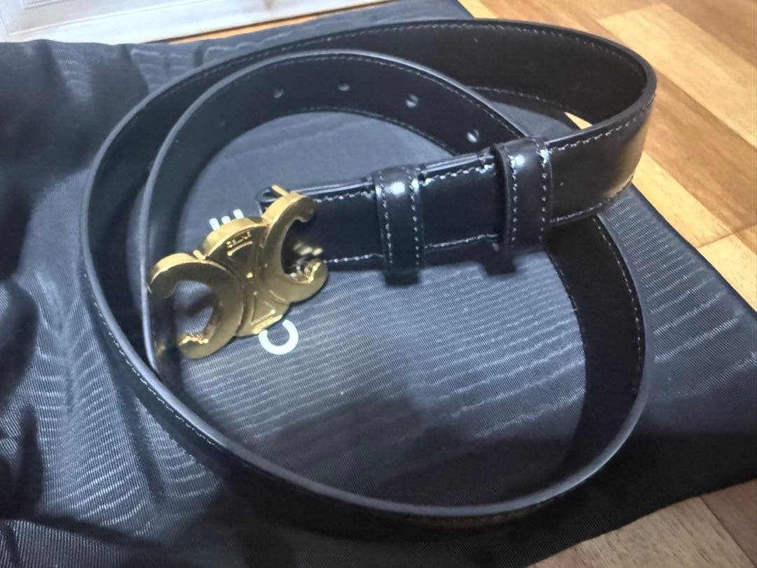 CELINE セリーヌ トリオンフ ベルト ミディアム 2.5cm / 70