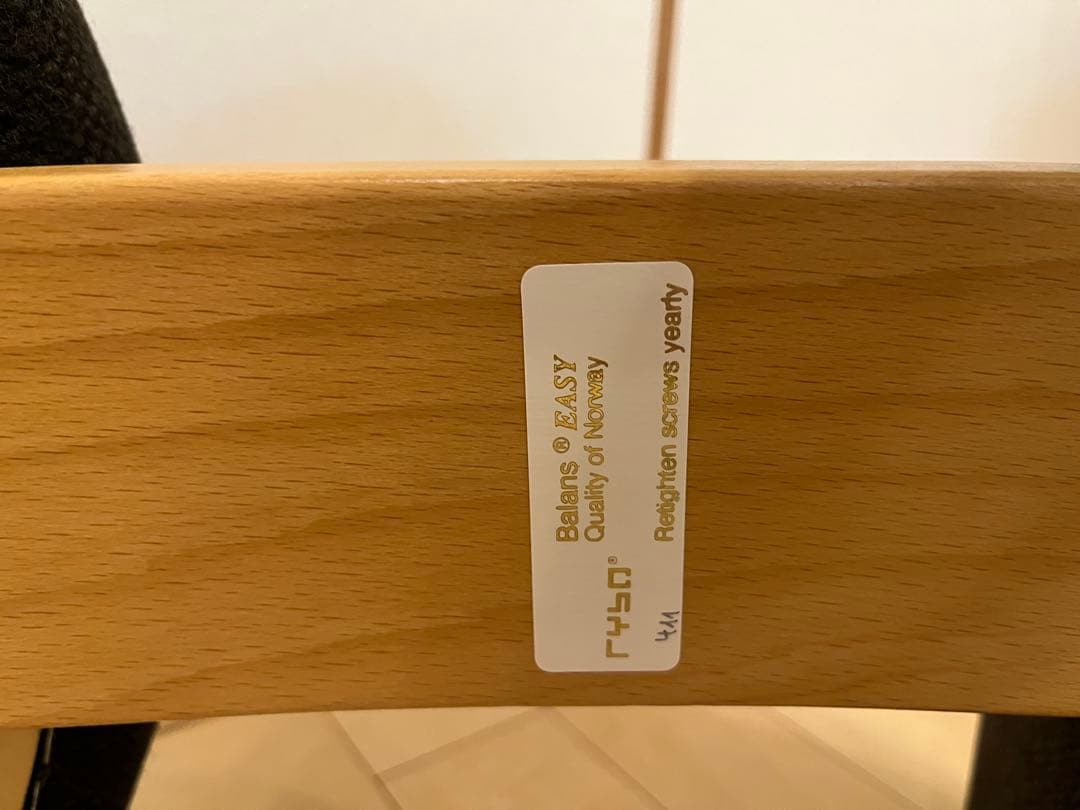 【カバー付き】Rybo リボ社 バランスイージー チェア 姿勢矯正椅子 ブラウン