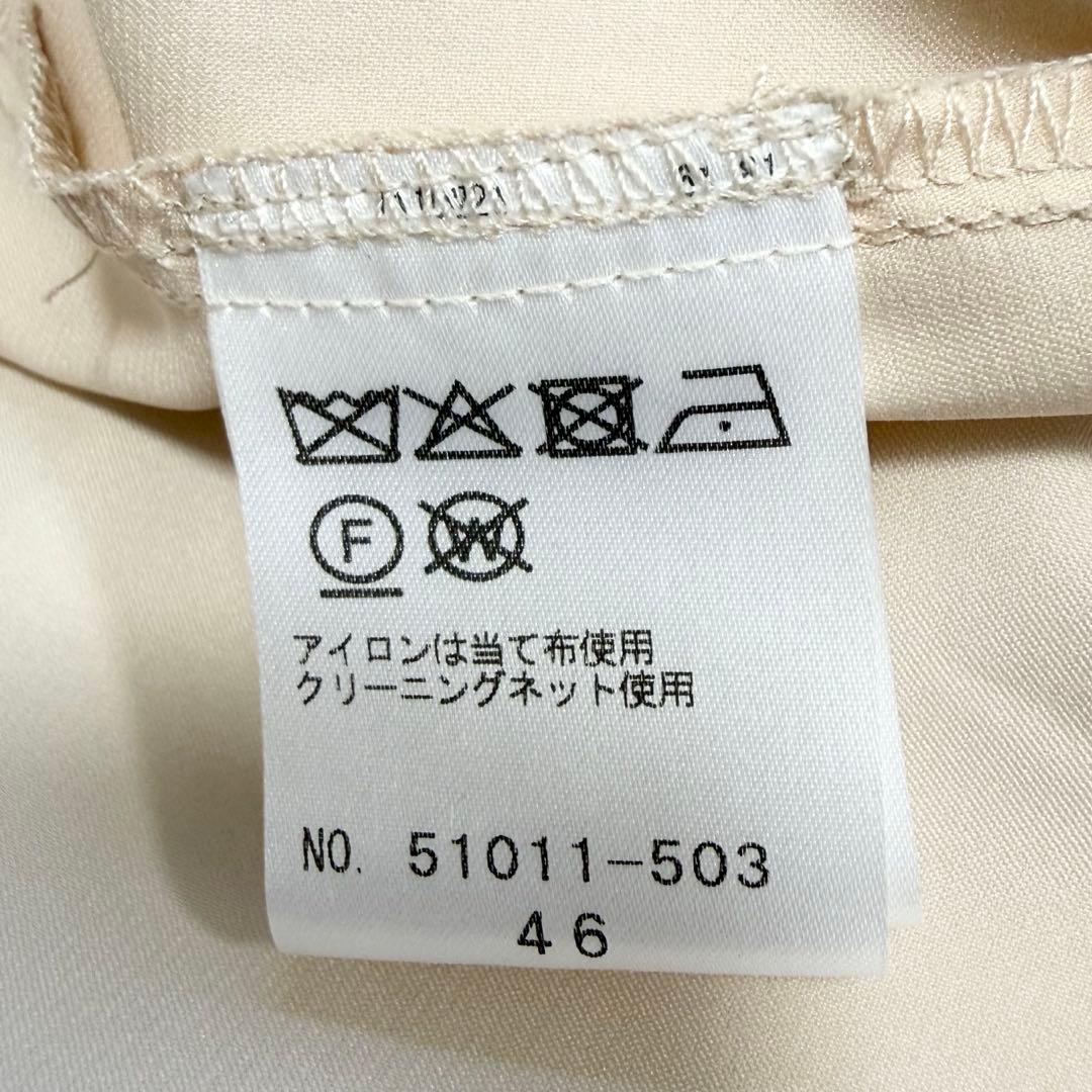 【極美品✨】ローズティアラ　フリルフラワープリーツワンピース　46