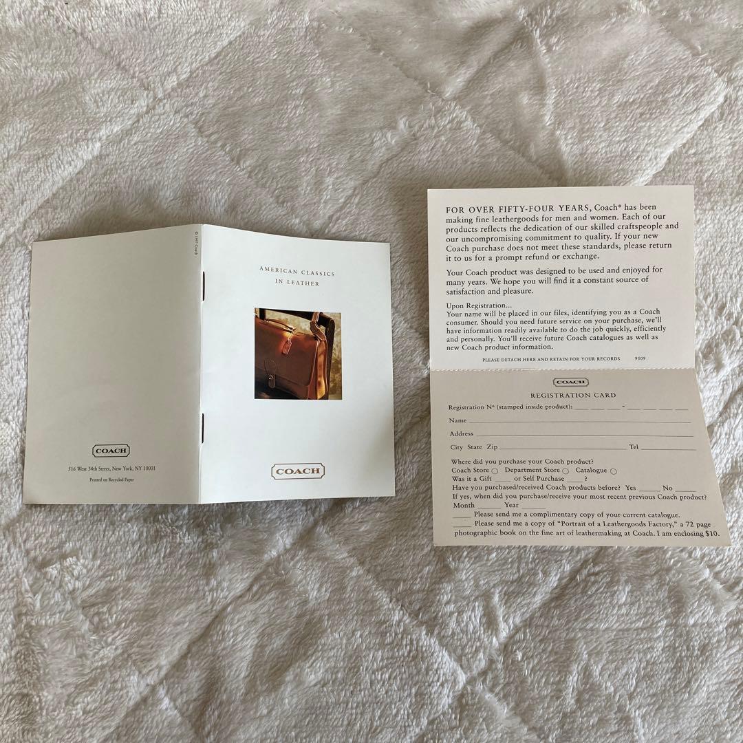 未使用に近い【COACH】オールドコーチ　ショルダーバッグ　レザー　4140