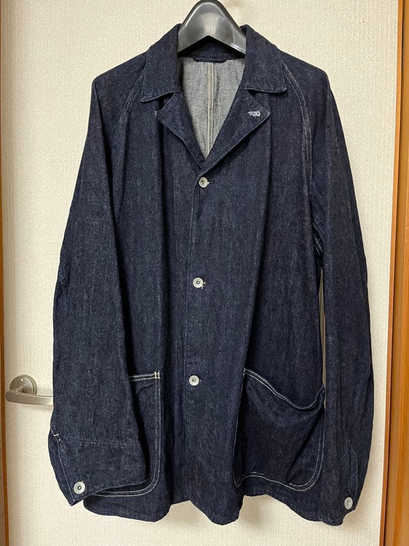 COMOLI24SS デニムワークジャケット サイズ2