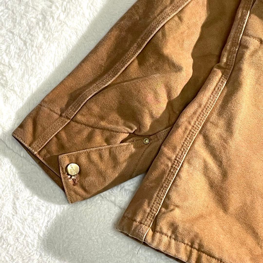 カーハート　カバーオール　ダックジャケット　企業ロゴ刺繍　メキシコ製　２XL