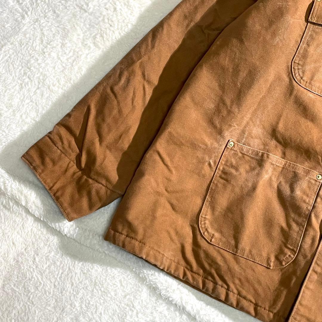 カーハート　カバーオール　ダックジャケット　企業ロゴ刺繍　メキシコ製　２XL