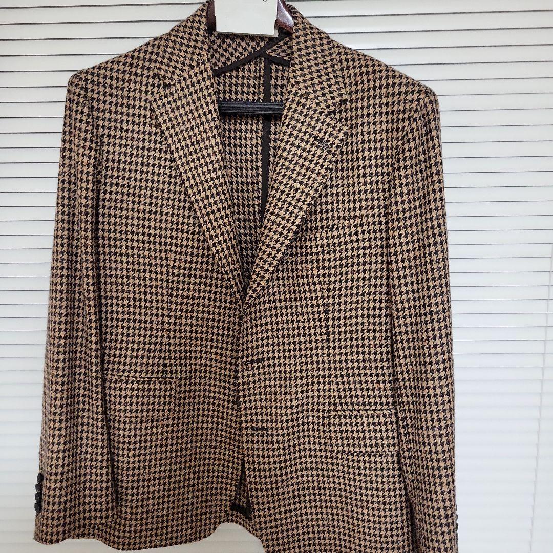 TAGLIATOREタリアトーレ千鳥格子ウールジャケット48/