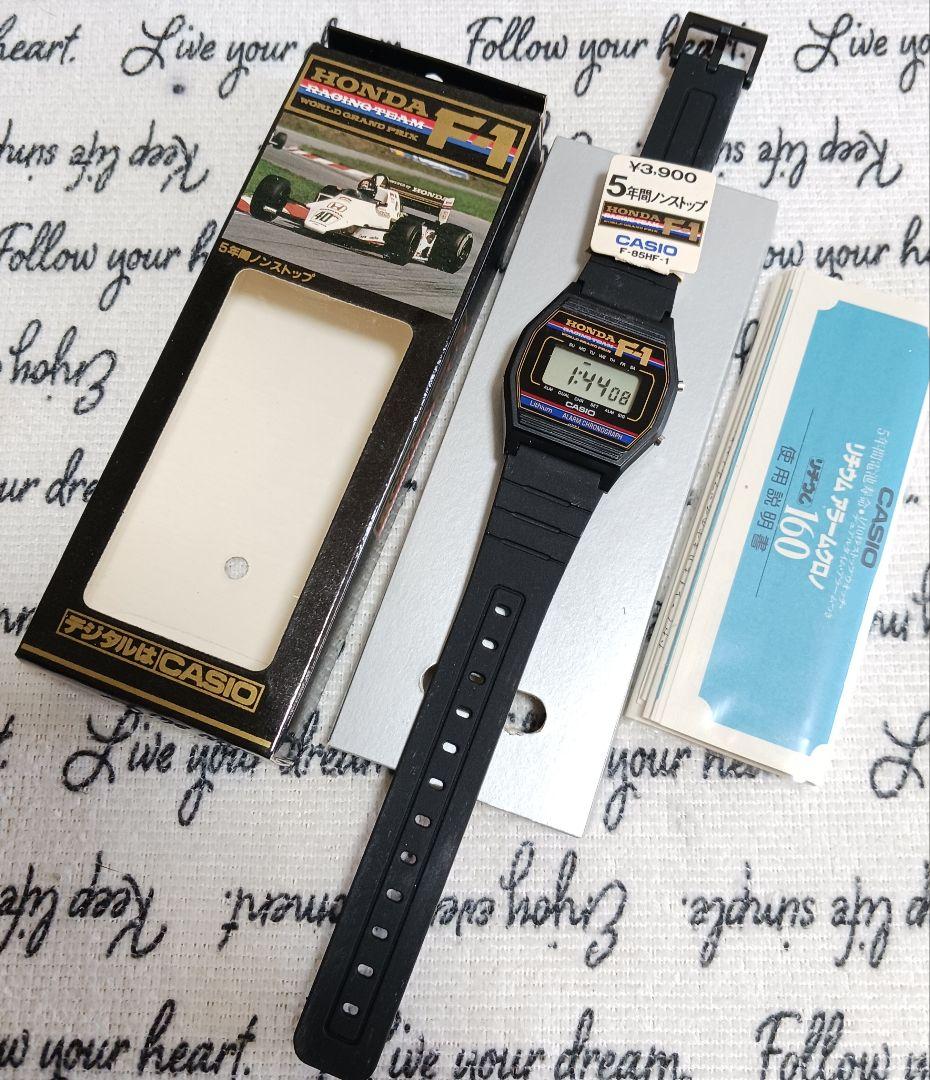 新品 CASIO HONDA F1 デジタル 腕時計 デッドストック カシオ
