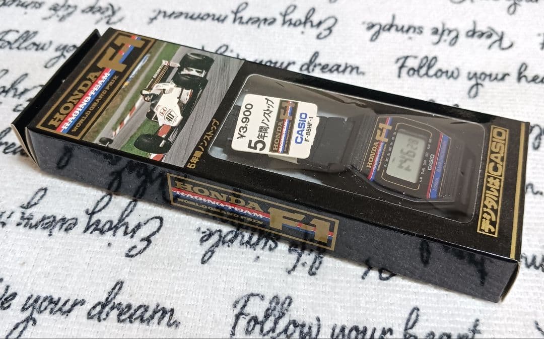 新品 CASIO HONDA F1 デジタル 腕時計 デッドストック カシオ