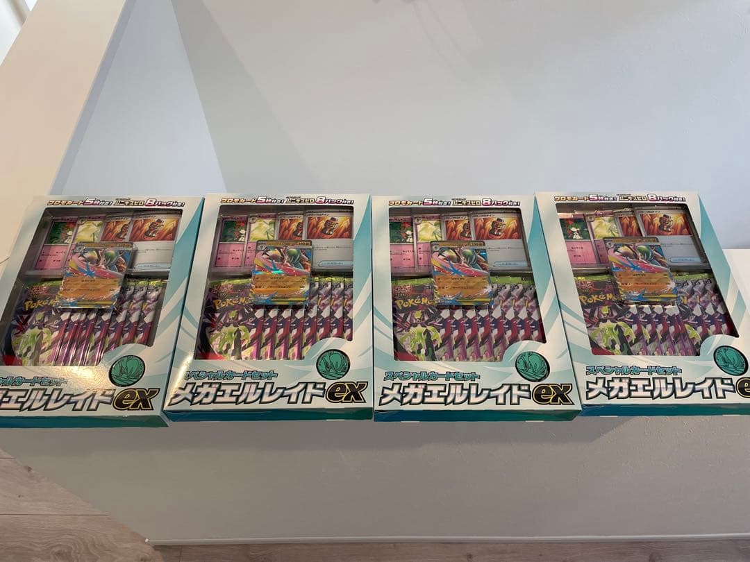 ポケモンカード スペシャルカードセット メガエルレイドex 4箱 新品未開封