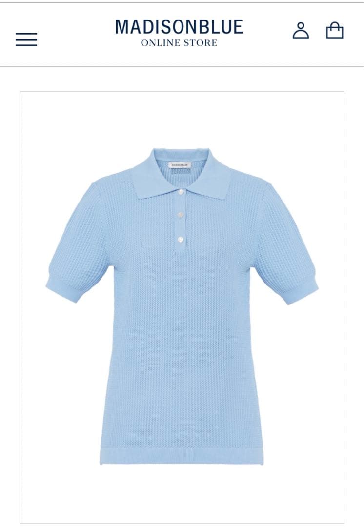 ✨新品✨MADISONBLUE✨POLO KNIT MESH✨2024ss