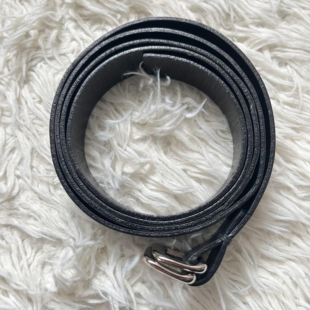 極美品　BLAMINK 本革 カーフレザー　黒 ナローベルト　レディース