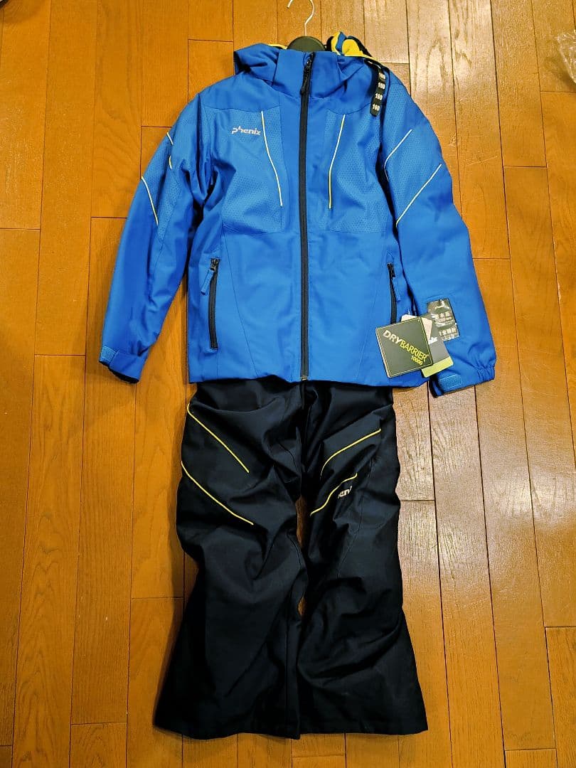 フェニックス スキー・スノボウェア 上下セット 160cm 青/黒