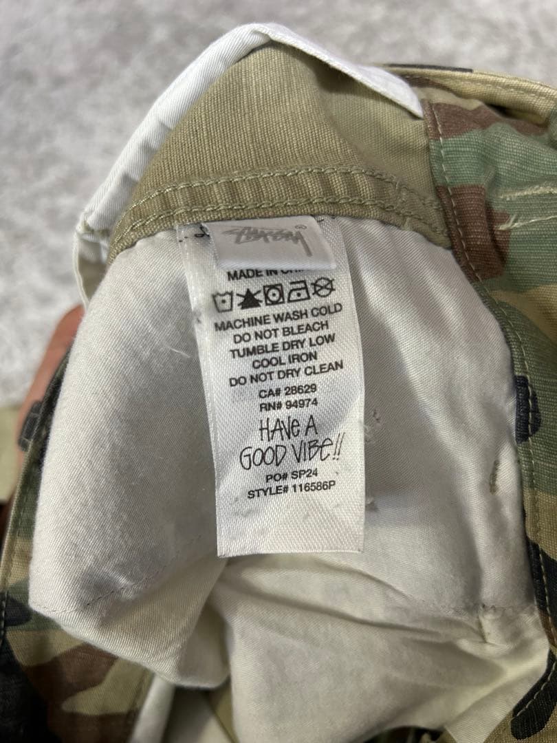 Stussy SURPLUS CARGO PAMTS カーゴパンツ　迷彩