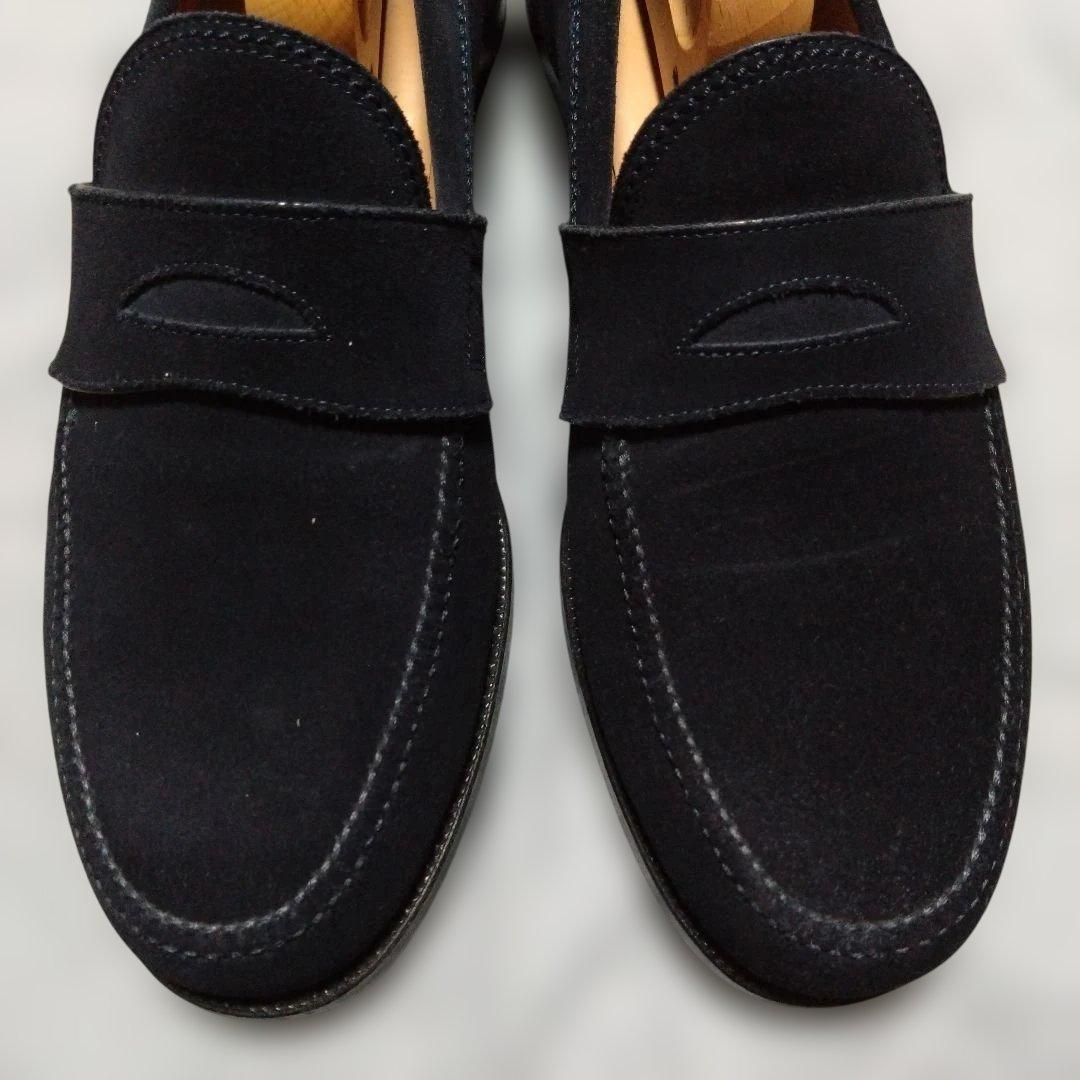 F.lli.Giacomettiフラテッリジャコメッティ ローファー ネイビー