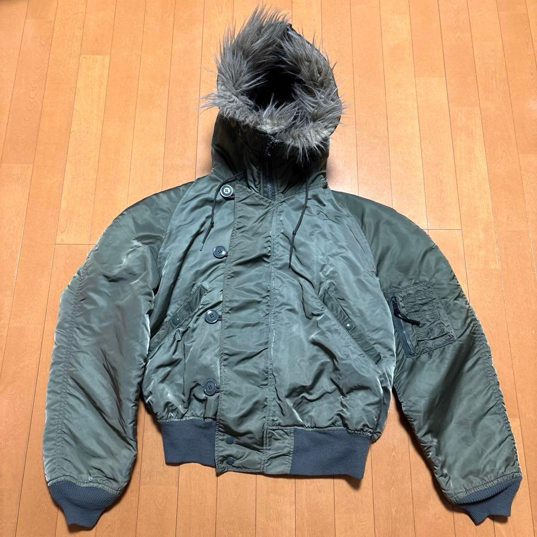 90s USA製 ALPHA N-2B ミリタリーフライトジャケット ideal