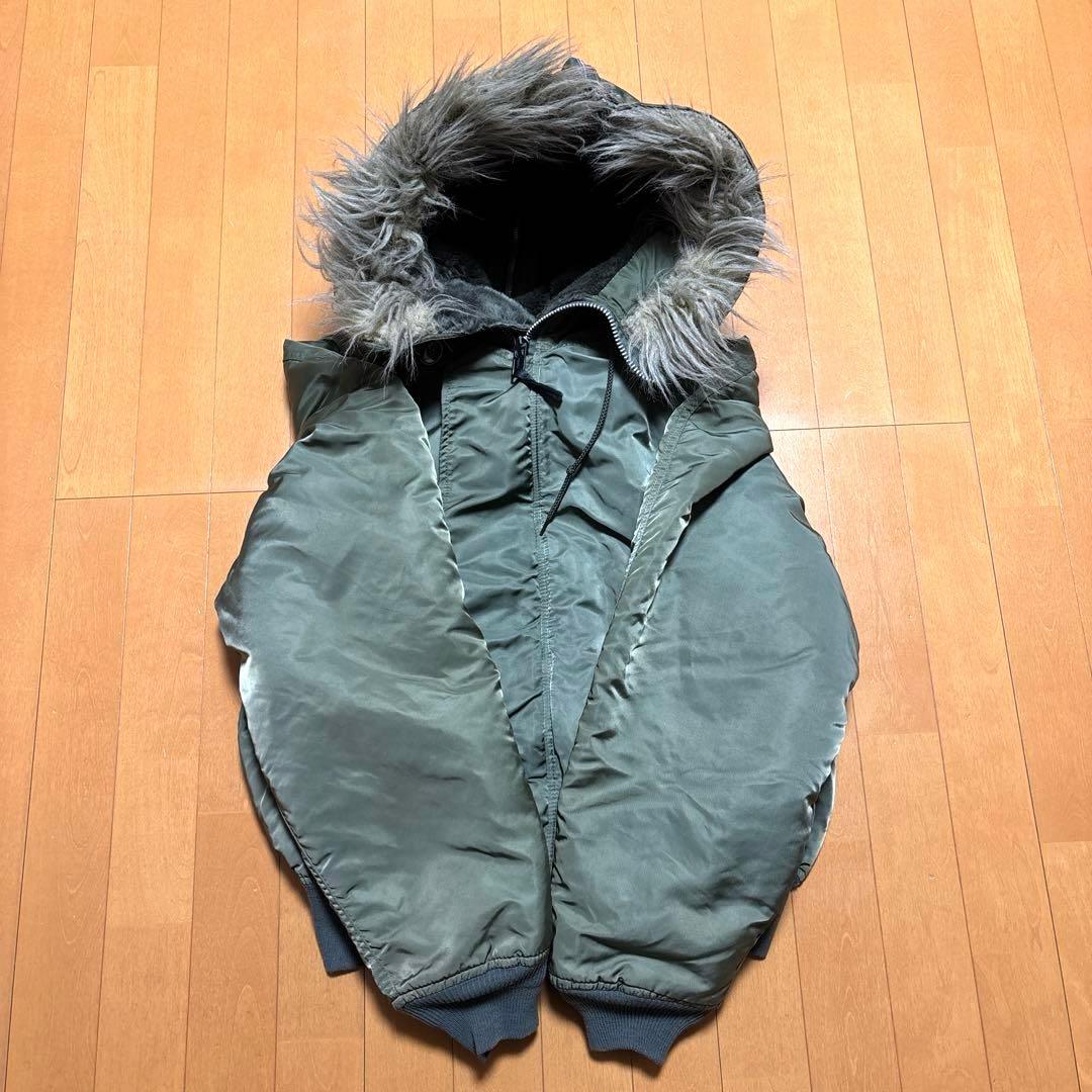 90s USA製 ALPHA N-2B ミリタリーフライトジャケット ideal