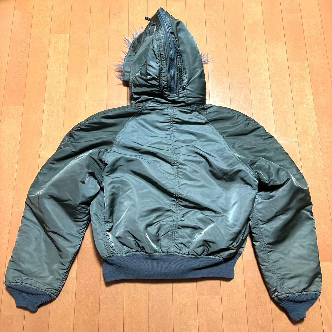 90s USA製 ALPHA N-2B ミリタリーフライトジャケット ideal