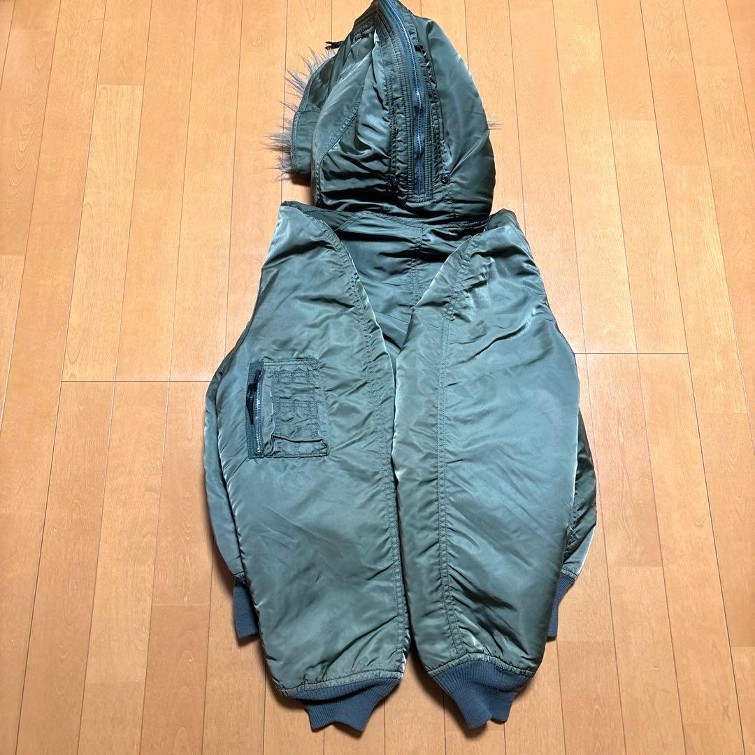 90s USA製 ALPHA N-2B ミリタリーフライトジャケット ideal