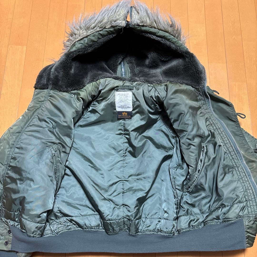 90s USA製 ALPHA N-2B ミリタリーフライトジャケット ideal