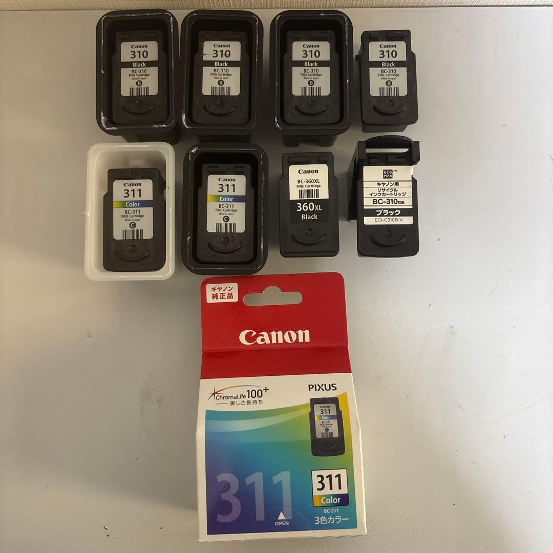 Canon BC-310 360 BC-311 カラー 使用済み空です新品2点