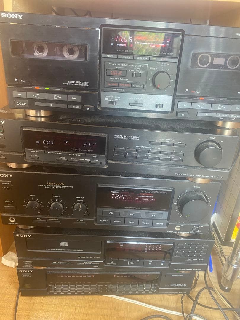 ソニー　リバティー　LBT-V725 CD カセット動作品