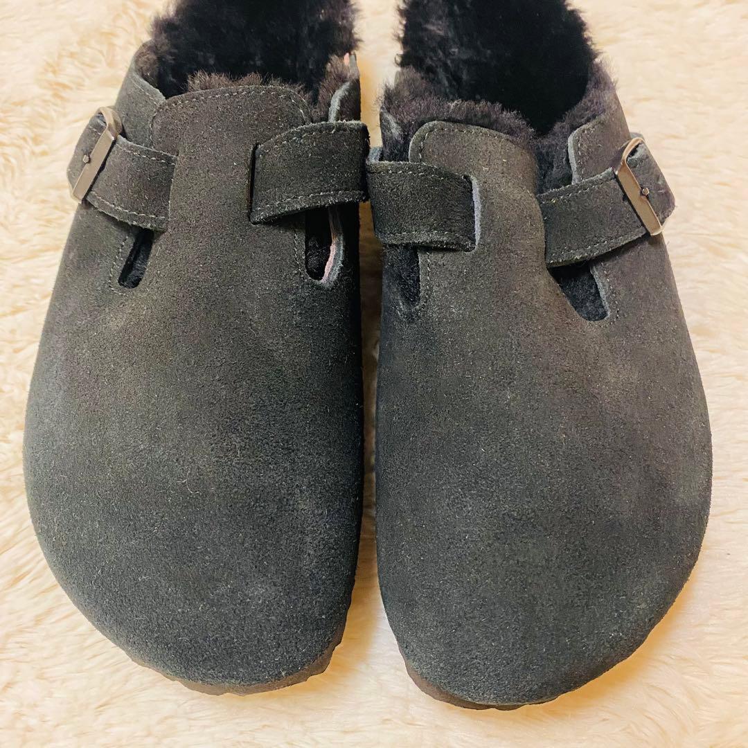 未使用級！BIRKENSTOCK BOSTON VL/Shearling