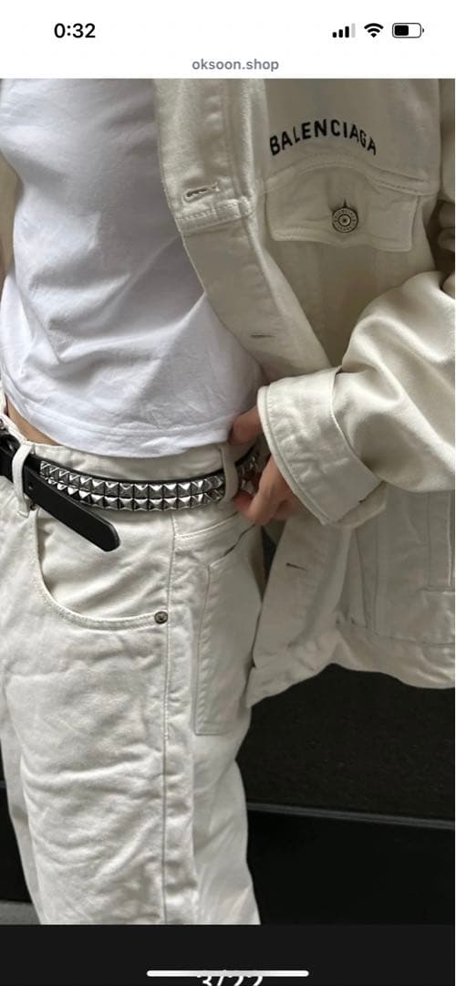 ok.soon スタッズベルト