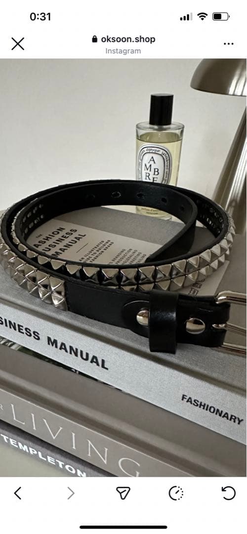 ok.soon スタッズベルト