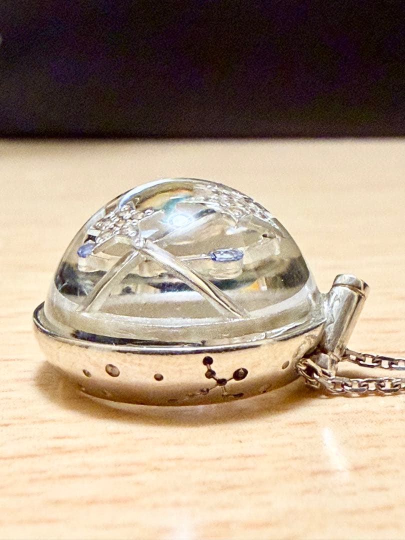 スタージュエリー シルバー925 アクリルペンダントネックレス　限定品　希少