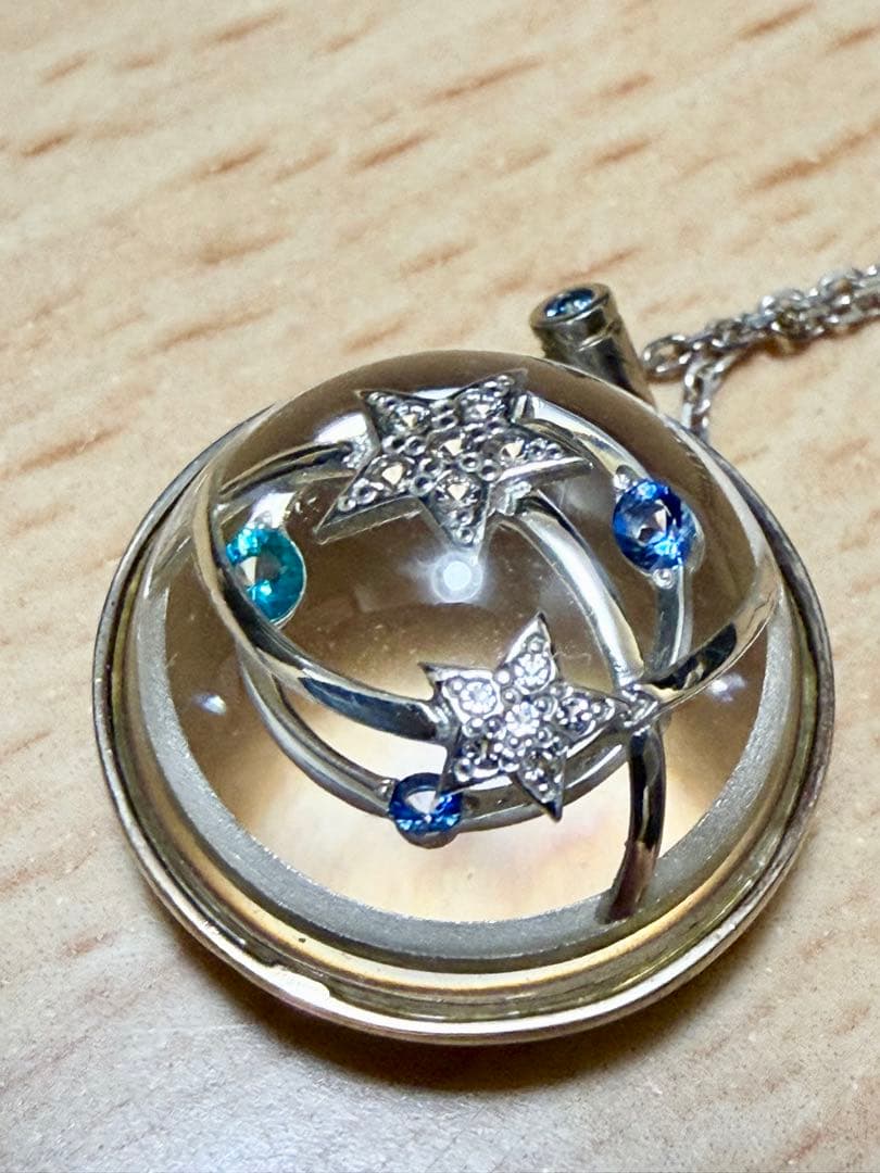 スタージュエリー シルバー925 アクリルペンダントネックレス　限定品　希少