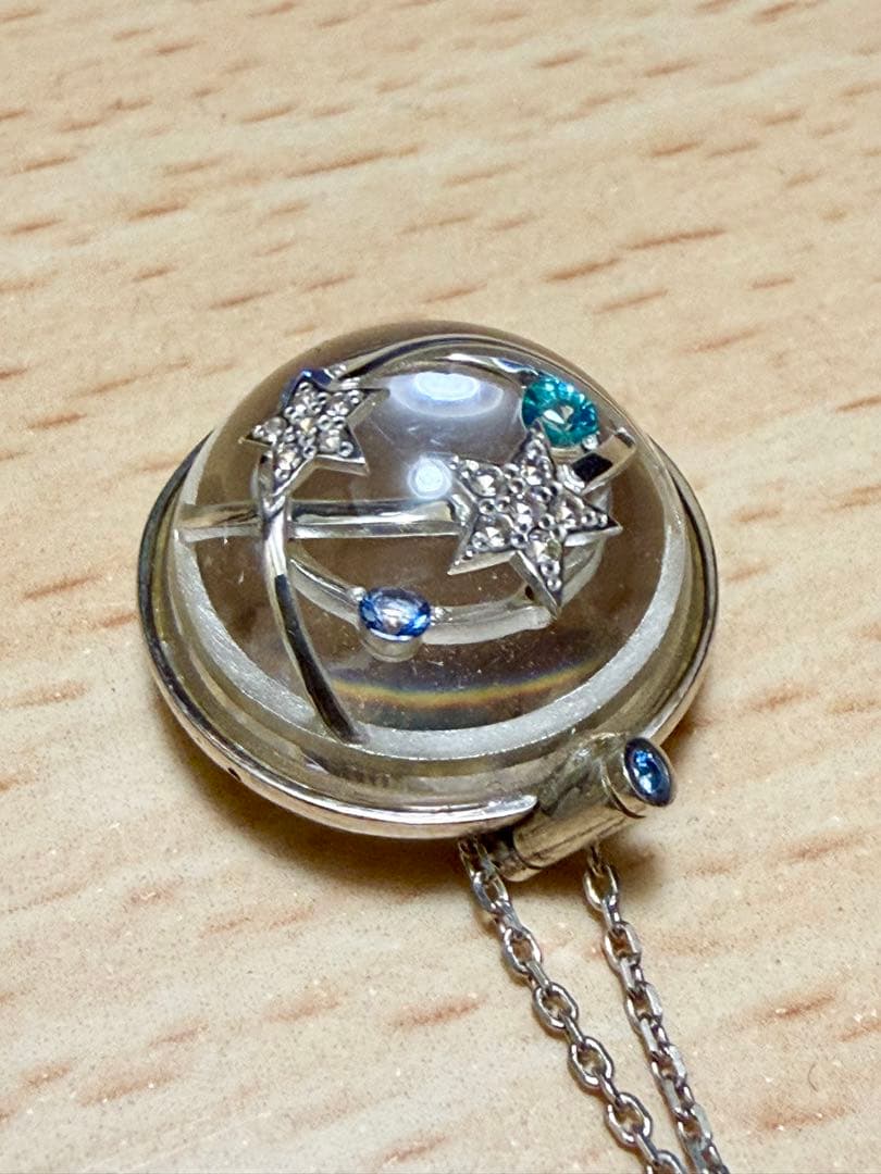 スタージュエリー シルバー925 アクリルペンダントネックレス　限定品　希少