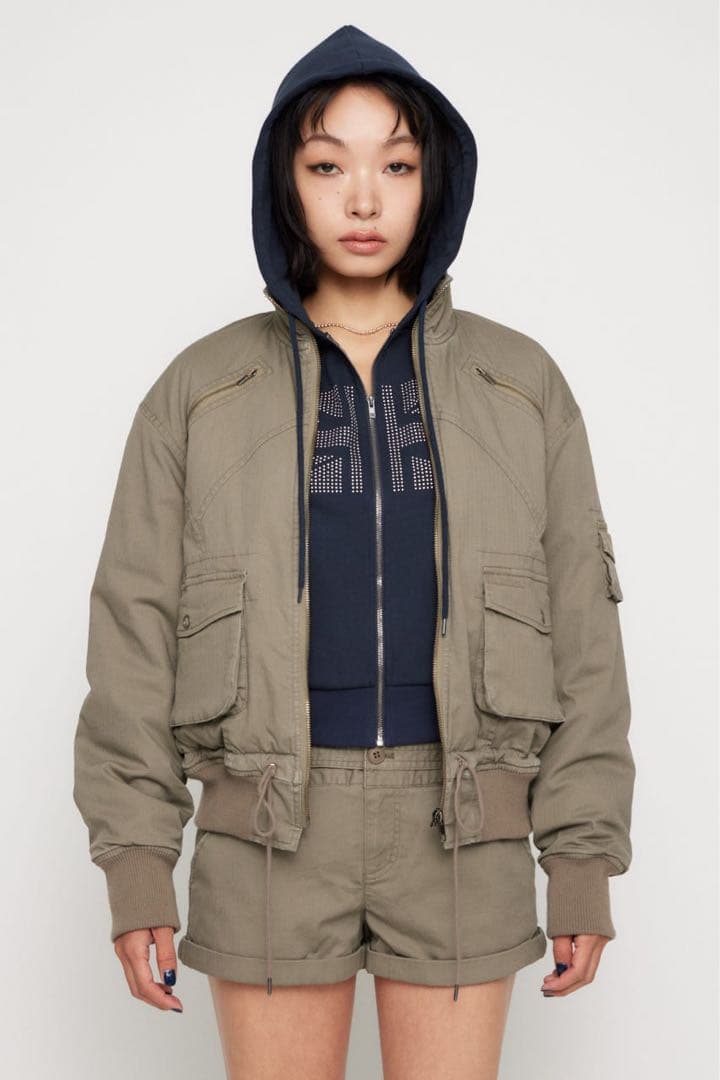 LAGUA GEM ラグアジェム　STITCH STRIPE ブルゾン　KHA