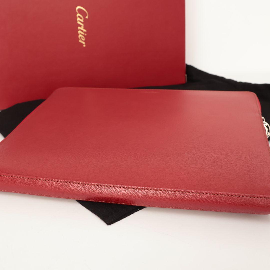 新品未使用 カルティエ Cartier レッド クラッチバッグ ポーチ