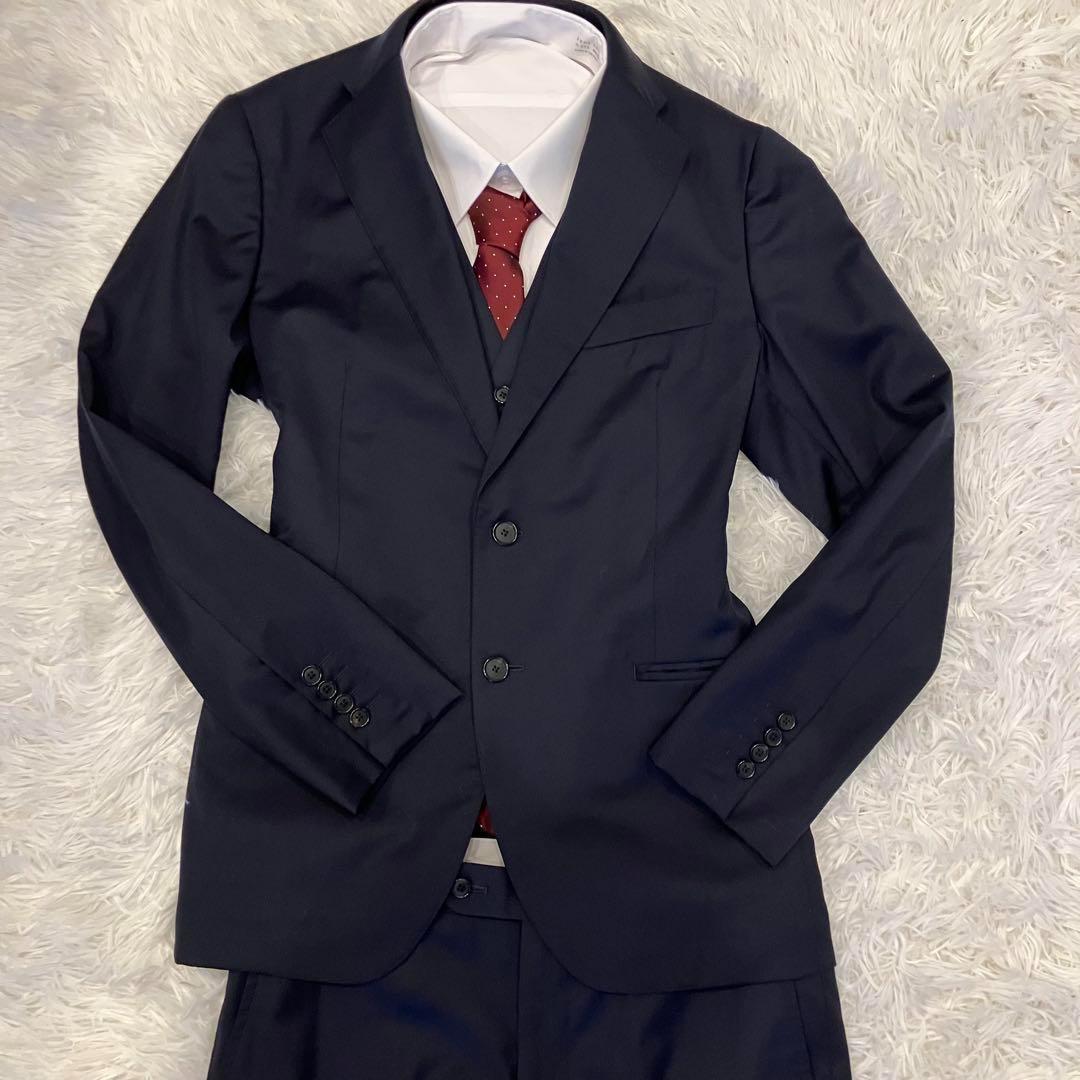 極美品　マッキントッシュロンドン　スリーピース　スーツ　セットアップ　紺