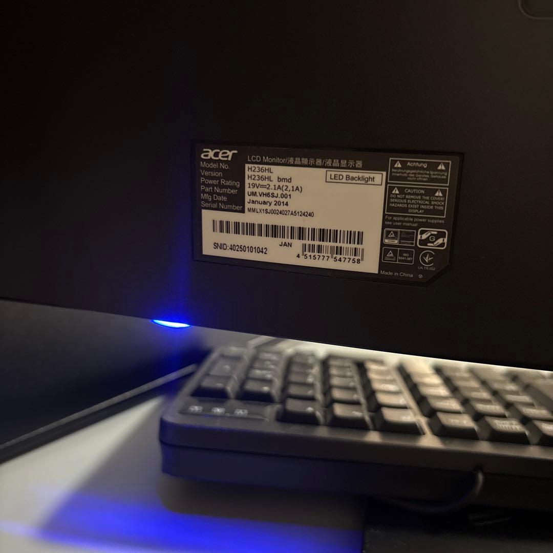 HP パビリオンデスクトップ Acerモニターセット