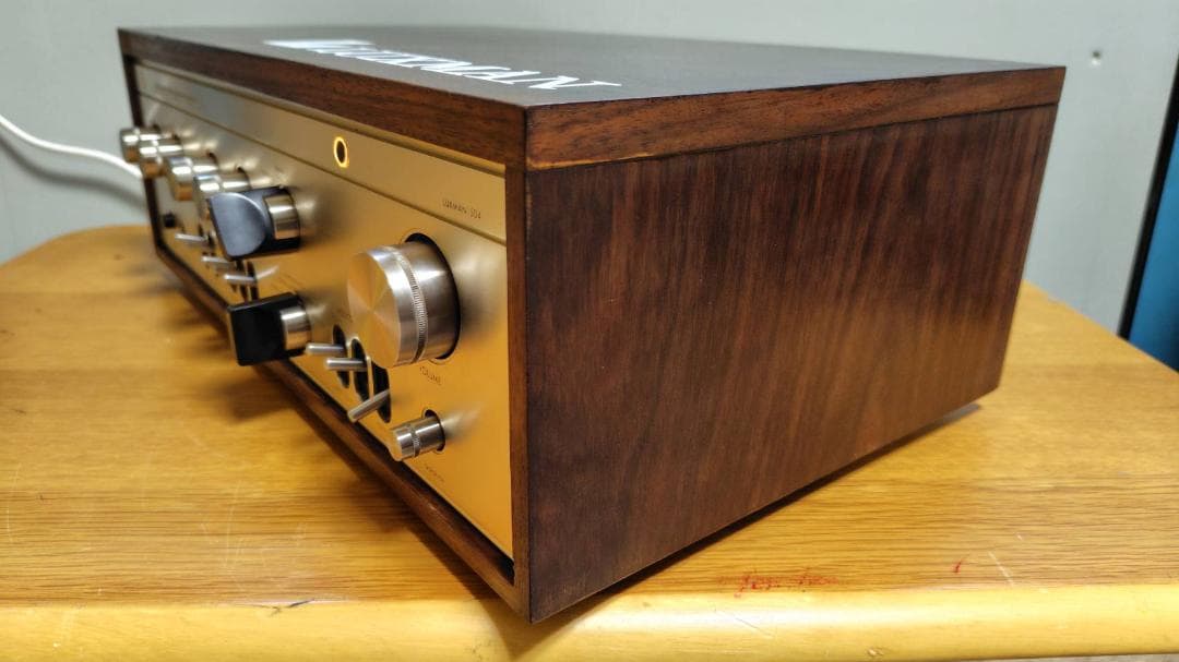 プリメインアンプ LUXMAN L-504 真空管アンプ ウッド仕上げ